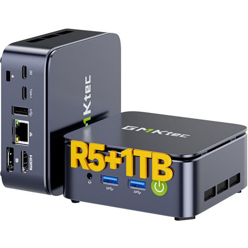 【ミニPC Ryzen 5 3500U搭載】GMKtec G10 mini pc 動作より安定最大3.7GHz 4コア8スレッドWiFi5/BT5.0 2.5G LAN対応 小型PC 静音設計 USB3.2x3 3画面HDMI/DP/Type-C
