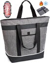 【冷たさを長時間キープ】 保冷バッグ クーラーバッグ 大容量 30L 自立 おしゃれ 買い物バッグ トートバッグ 手提げと肩掛け両用 保冷 保温 4層断熱 軽量...