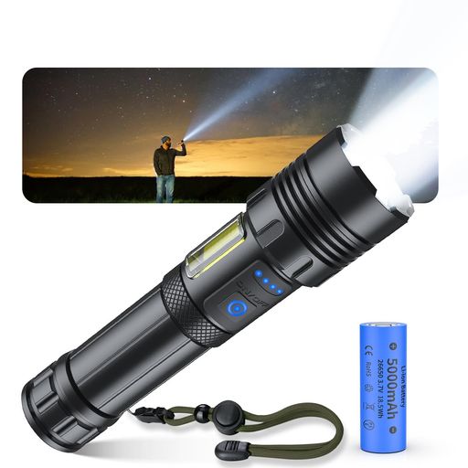 EORNMOR  ϡĶ⵱ XHP160LED 5000MAH۷ Ƕ ɺ TYPE-C 26650 USBż/...