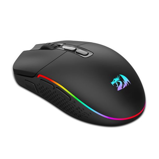 Redragonワイヤレスゲーミングマウス2.4G/BT/USB有線24000DPIRGB軽量89gマクロ対応連射機能付き無線マウス8個プログラムボタン充電式PC/Mac対応ブラック