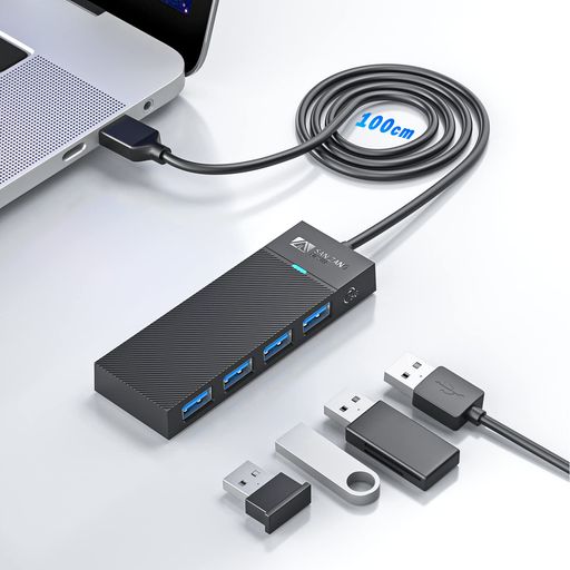 SAN ZANG MASTER 4|[gUSB3.0 nu 100CM 5GBPS] XfUC USBnu3.0 4|[gUSBg USB HUB hCo[sv WINDOWS MAC CHROMEBOOKȂǑΉ fXNgbvPCœK