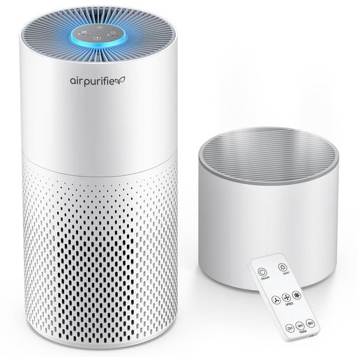 Afloia加湿器付き空気清浄機30畳くうき強力浄化小型3段階風量調節7色変換ライトタイマー付き消臭除菌集..