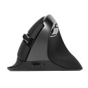 DELUXエルゴノミクスマウス無線静音小手用縦型マウス4000DPI2.4G/Bluetooth5.2デュアルモード充電式手根管、手首、手の疲れに、ラップトップ/PC/Mac用(M618MINI-ブラックグレー)(2)
