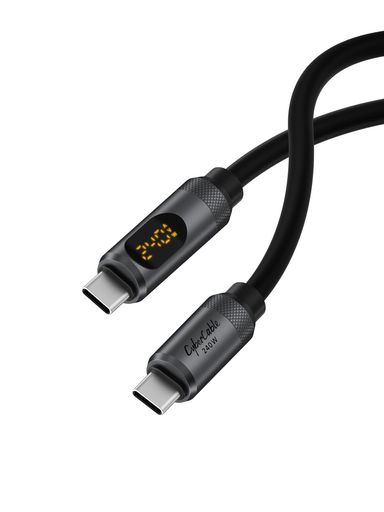 HAGIBIS USB Cケーブル LEDディスプレイタイプC ケーブル 240W 急速充電ケーブル 480MBPSデータ転送 タイプC 充電器 TYPE-C ケーブル IPHONE 16/15 PRO MAX IPAD MACBOOK PRO