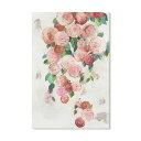 CAMULLE風景画キャンバス絵画花の絵画ピンクローズアートパネルインテリア絵壁の絵
