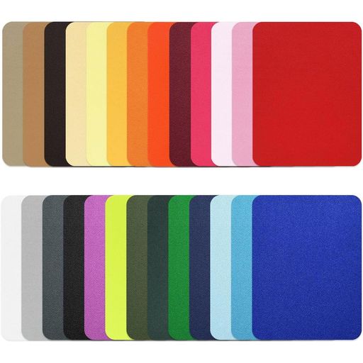 アイロン当て布ダウンジャケット補修ジャージ破れ補修アイロンワッペン[単色ワッペン10枚1組/長方形]約9.5cmx12.5cm補修布衣類補修アイロン接着剤(カラー)