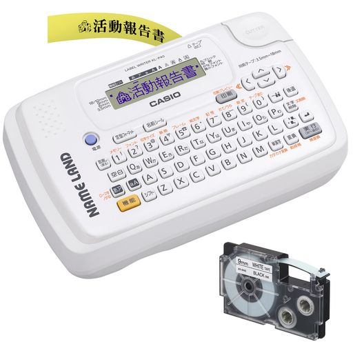 CASIO() ٥饤 ͡ ѥȥǥ KL-P40-WE ơեå KL-TP4 (3.5MM-18MM)