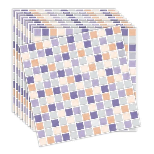 MORCARTタイルシール防水耐熱キッチン洗面所トイレDIY家具やアイテムの装飾タイルシート壁紙シール3Dリ..