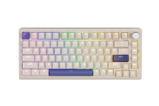 DrunkDeerA75ラピッドトリガーメカニカルキーボード82キー磁気スイッチRGBゲーム用ノブ付きゴースト防止コンパクトグレー DrunkDeerA75ラピッドトリガーメカニカルキーボード82キー磁気スイッチRGBゲーム用ノブ付きゴースト防止コンパクトグレー