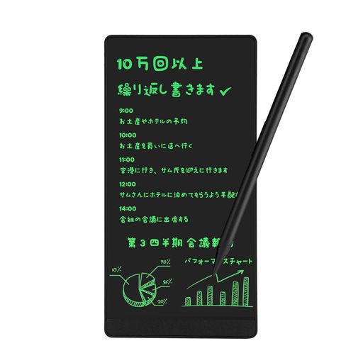 電子 め パッド 6 5 インチ デジタル メモ ロック 機能 搭載 おえる かき ボード 電子 黒板 全 画面 液晶 電子 め パッド 電子 メモ 帳 手書き パッド 電池 交換 可能 絵描き ボード 伝言板 筆談 子供 知育 玩具 会議