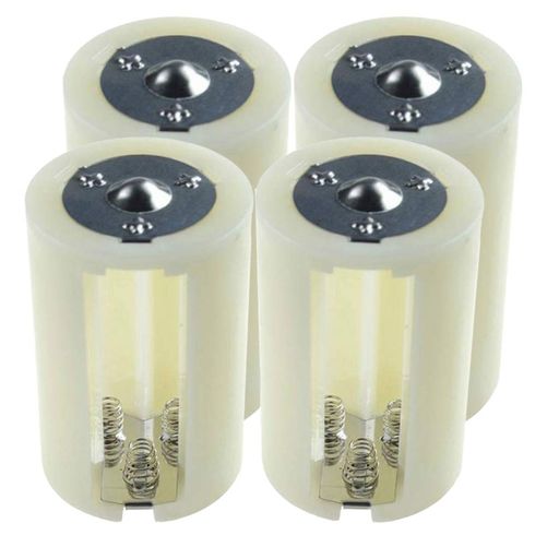 電池変換アダプター電池スペーサー単3形変換単1形転換装置単3電池を3本入れて単1電池にする電池スペーサー4個セット