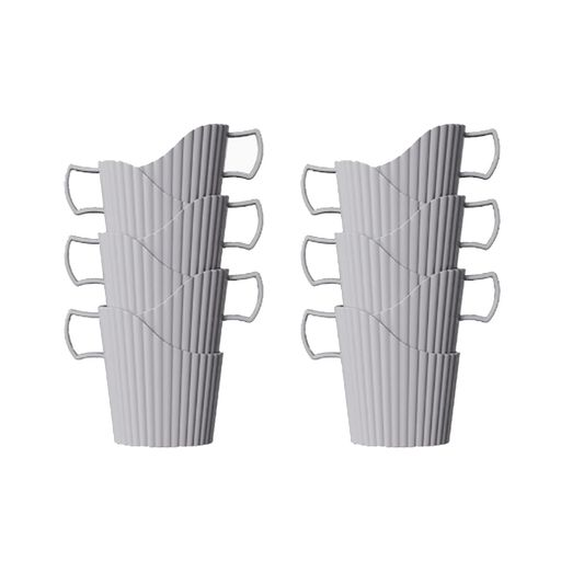 耐熱紙コップホルダー12個紙コップホルダーセットドリンクホルダー-200~300ml対応マグカップ感覚で使用..