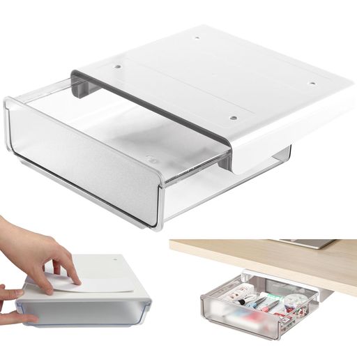 Soomil【2個】デスク下収納ボックス後付け引き出し便利机下収納【整理収納アドバイザー推薦】小物整理..