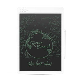 GREEN BOARD 電子パッド 13.5インチ 大画面 電子メモ 電子ノート デジタルメモ メモパッド 伝言ボード メモ帳 一括消去 ロック機能付き ペーパーレス 液晶画面 落書き 会議 筆談 仕事 勉強 お絵かき 軽量 手書き お絵かきボード