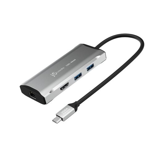 J5CREATE USB-C 6IN1 hbLOXe[V PD100W 4K60/1080P144HZyUSB-A3.2 GEN2X2 USB-C PD100W(10GBPSf[^]Ή) 4K HDMI