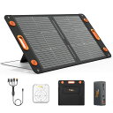 TOGOPOWERソーラーパネル100W太陽光パネル両面発電最大130W発電22V/4.54AUSB-QC3.024WTYPE-C/PD60WIP67防塵防水耐衝撃折り畳み式XT-30ケーブルDC7909