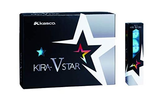 キャスコ(KASCO) ゴルフボール KIRA STAR V キラスターV ユニセックス キラスターVN アクア 最適ヘッドスピード: 25~45 2ピースボール: 1コア+1カバー