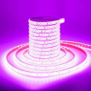 Ledテープライトストリップライト5m600連DC5V~12VAC110~220V明るさ調整間接照明イルミネーションライト2835SMDカット可能取付簡単DIY両面テープUSB給電式防水IP68超高輝度(ピンク)