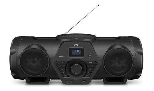 JVCケンウッド JVC RV-NB250BT XXシリーズ BLUETOOTH®搭載オールインワンCDシステム ツインウーファー・ハイパワーアンプ搭載 重低音サウンド ブラック