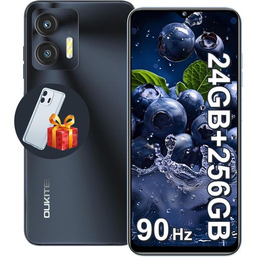 OUKITELC36SIMフリースマートフォン本体Android1424GBRAM+256GB1TB拡張可能6.56インチHD+大画面5150mAh大容量バッテリー13MPカメラ4GデュアルSIMスマホ顔/指紋認証OTG