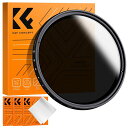 K&FConcept55mm可変NDフィルターND2-400バリアブル減光フィルター減光量調整9段階調整クリーニングクロス付き動画撮影に最適(Nano-Basi...