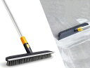 CLEANHOMEデッキブラシ風呂ブラシタイルブラシ94-130CM伸縮可能掃除用品風呂掃除浴室掃除ベランダ/玄関/床/庭園にも適用(ネイビーブルー)(3)