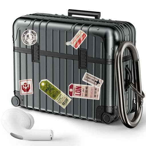 V-MOROAirPodsProケース(2022/2019)用AirpodsPro第2世代用エアーポッツプロカバーTPU+PC2重保護キャリーデザイン分離式おし...