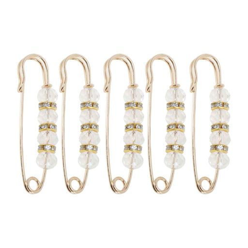 CAPASTEC装飾用安全ピンウエスト調整クリップアクセサリパーツラインストーンメタルピンシャツヒジャー..