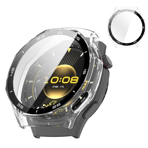  KANOYO For ファーウェイHUAWEI WATCH GT6 Pro 46mm 専用ケース 保護カバー 耐衝撃 落下防止 高感度 全面保護 取り付け簡単 PC+強化ガラス ファーウェイGT6 Pro対応 (クリア)