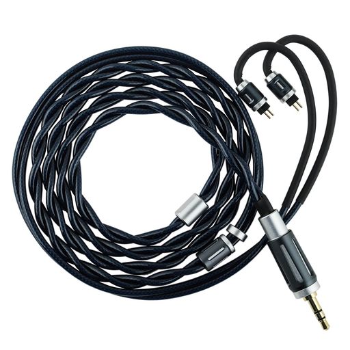 Linsoul THIEAUDIO Midnix イヤーモニター用ケーブル 4芯6N単結晶銅 デュアル 3.5mm/4.4mm プラグ
