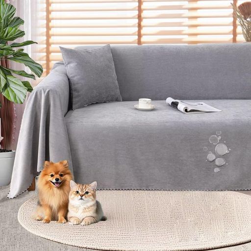 OSONAソファーカバー防水かけるだけマルチカバー長方形大判犬猫対策3人掛け肘付き肘なし撥水加工毛髪不粘着ソファーベッドカバー北欧おしゃれ防水ソファーシーツ犬猫用シート傷防止爪…