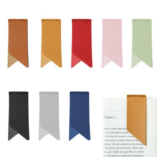 しおり栞しおりPUレザー(8色/8枚入り)革読書アクセサリー読書愛好家のためかわいい本読書ギフトブック愛好家メンズレディースブックマーカー