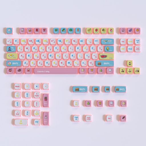 キーキャップ セット PBT 熱昇華 日本語配列 半透明プディングデザイン116キーセット メカニカルキーボード用 オリジナルテーマ (カロリー) ACCLAMATOR キーキャップ セット PBT 熱昇華 日本語配列 半透明プディングデザイン116キーセット メカニカルキーボード用 オリジナルテーマ (カロリー) ACCLAMATOR