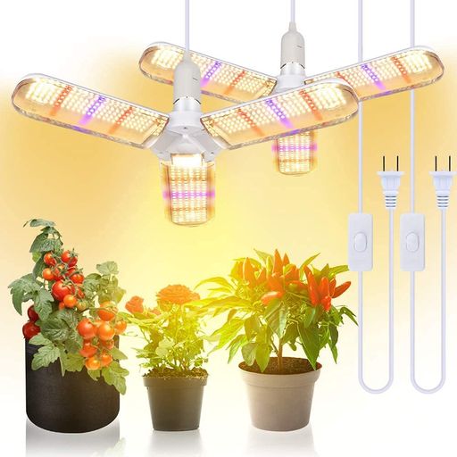 SINJIALIGHT 植物育成ライト 2個セット 100W相当 E26口金 ソケット付き 電源コード付き 育苗ライト 暖..