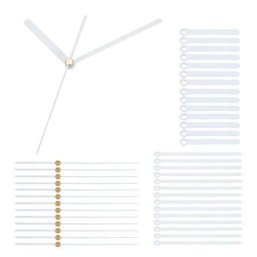 PATIKIL置き換え用時計針キット14セット置き換え用時計針キット時計機構ムーブメントアルミ製壁掛け時計針部品壁掛け時計修理DIY用ホワイトスタイル1(3)