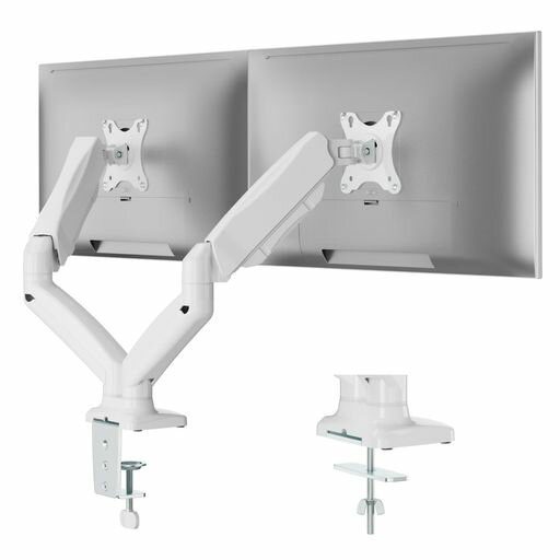 METIYAモニターアームデュアル2画面ディスプレイアームガススプリング式ガス圧式モニタースタンド13~32..