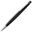 LAMY(ラミー)2000ブラックペンシル黒-サテン仕上げのポリカーボネート製エレガントなシャープペンシル-最適なバランス-LAMYM41細字リフィル(線幅0.5mm)と消しゴムチップ付き
