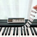 BEATBIT初心者向けピアノ音符ガイド|取り外し可能シリコン製ピアノ鍵盤学習ラベル|ドレミ・音符付きシール|88鍵フルサイズ|ステッカー不要・再利用可能|ボックス付属(クラシックブラック…