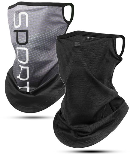 [Andeor]フェイスカバーuvカット夏用【接触冷感-5°C・付けていないような呼吸で楽】ネックガード冷感ネックウォーマー日焼け防止(4)