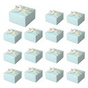 ギフトボックス15枚セット9*9*5cmラッピング箱リボン付き無地小サイズギフトボックス折り畳みギフトボックス組み立て簡単可愛いお菓子小物入れ贈り物新年クリスマ...