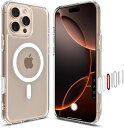 Spigen【カメラコントロールカバー付き】iPhone16ProケースMagSafe対応クリアボタン保護埃防止ストラップホール米軍MIL規格ウルトラ・ハイブリッドT・マグフィットACS08512(ホワイト)