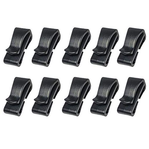 20MM幅テープに適用ベルトクリップテープクリップ補助バックル黒10個セット