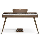 Donner電子ピアノ88鍵盤ハンマーアクション木製MIDI対応3本ペダルスタンドアダプター付初心者入門自宅練習日本語説明書DDP-80ウォールナット