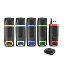 VANSUNY USBメモリ 64GB USB 3.0 5個セットラッシュドライブ キャップ式 コンパクト 超高速 USBフラッシュメモリ (五色:青、緑、赤、オレンジ、ライトブルー)(2)