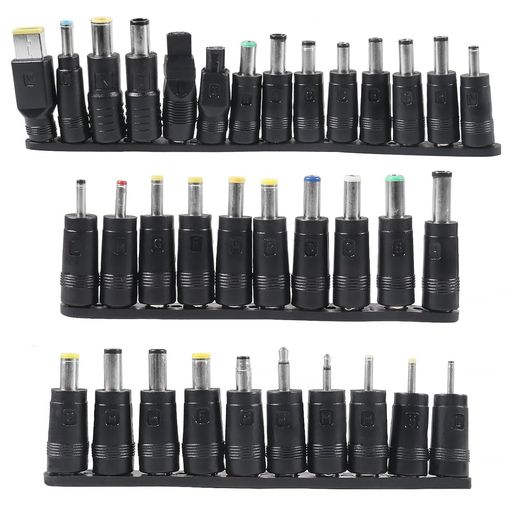 DC5.5x2.1mmコネクタキットノートパソコン用電源アダプタ34種DC変換プラグ