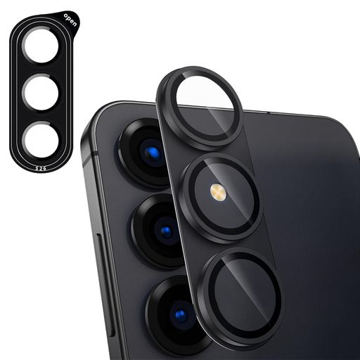 ZXZone for Galaxy S26 カメラフィルム アルミ合金製+AR高透過率強化ガラス ZXZone ギャラクシーS26 レンズ保護 カメラカバー レンズ保護 フィルム 防爆裂
