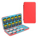 PGRTYOF SDカード ケース 40枚収納 (SD*20枚+MICROSD*20枚)SDメモリーカードケース 、 SDカード収納ケース メモリーカードケース 、防水 防塵 耐衝撃 SD SDHC SDXC TFカード収納 (赤)(2)