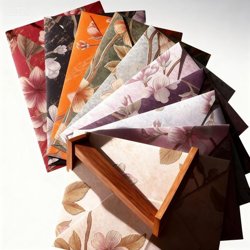 MEIQIAOLEIレターセット便箋手紙10枚封筒1枚x10種シンプル箔押し10枚アソートセット/花柄フラワー花お..