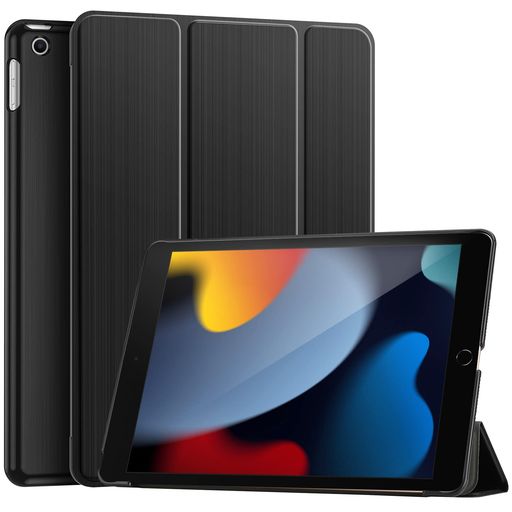 PROCASE IPAD 9/8/7 P[X 10.2C` 2021 2020 2019 O܂X^h X}[gJo[ I[gX[vΉ NуeNX`͗lAΉ@: IPAD 10.2h 9 / 8/ 7-ubN