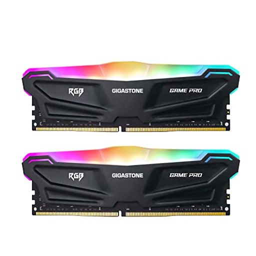 y^  DDR4z GIGASTONE ubN RGB GAME PRO fXNgbvPCp DDR4 16GBX2 (32GB) DDR4-3200MHZ PC4-25600 CL16 1.35V 288 PIN